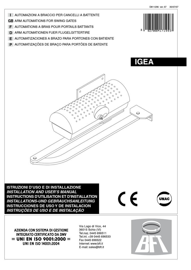 BFT IGEA Manual de usuario