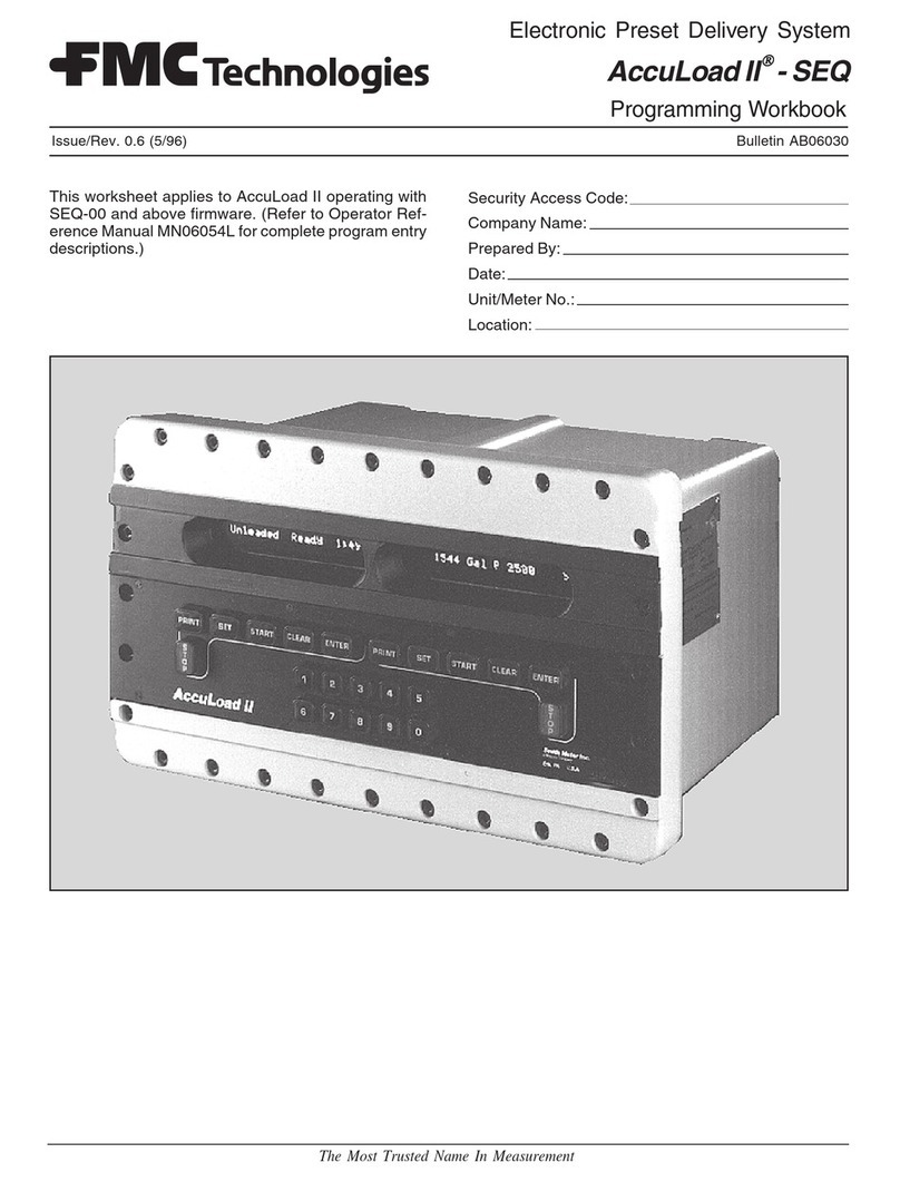 FMC Technologies AccuLoad II Manual del propietario FMC Technologies AccuLoad II Manual del propietario