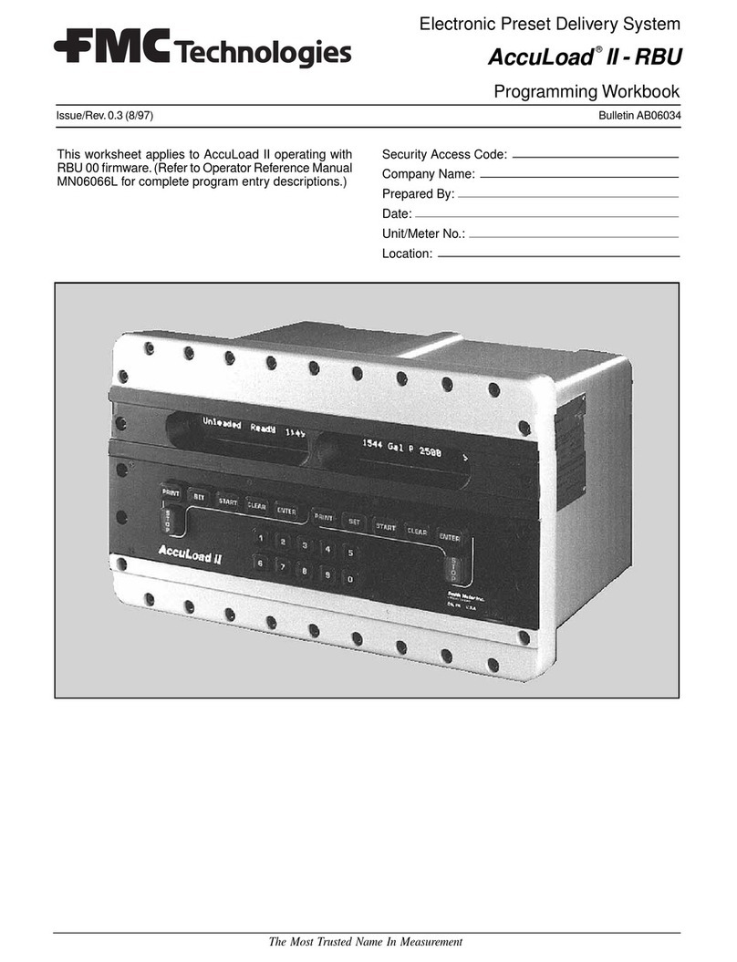 FMC Technologies AccuLoad II Manual del propietario FMC Technologies AccuLoad II Manual del propietario
