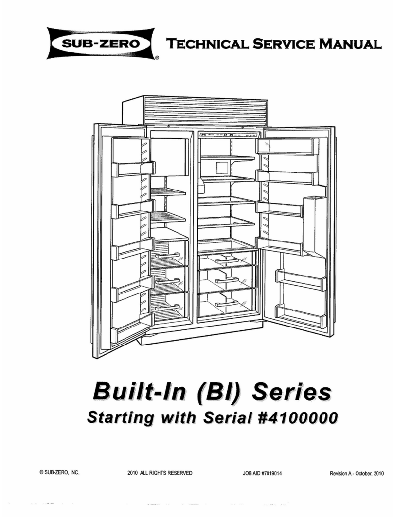 Sub-Zero BI-30UG Manual de funcionamiento