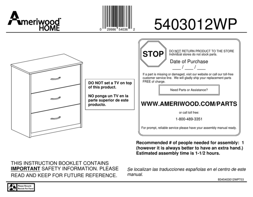 Ameriwood HOME 5403012WP Manual de usuario