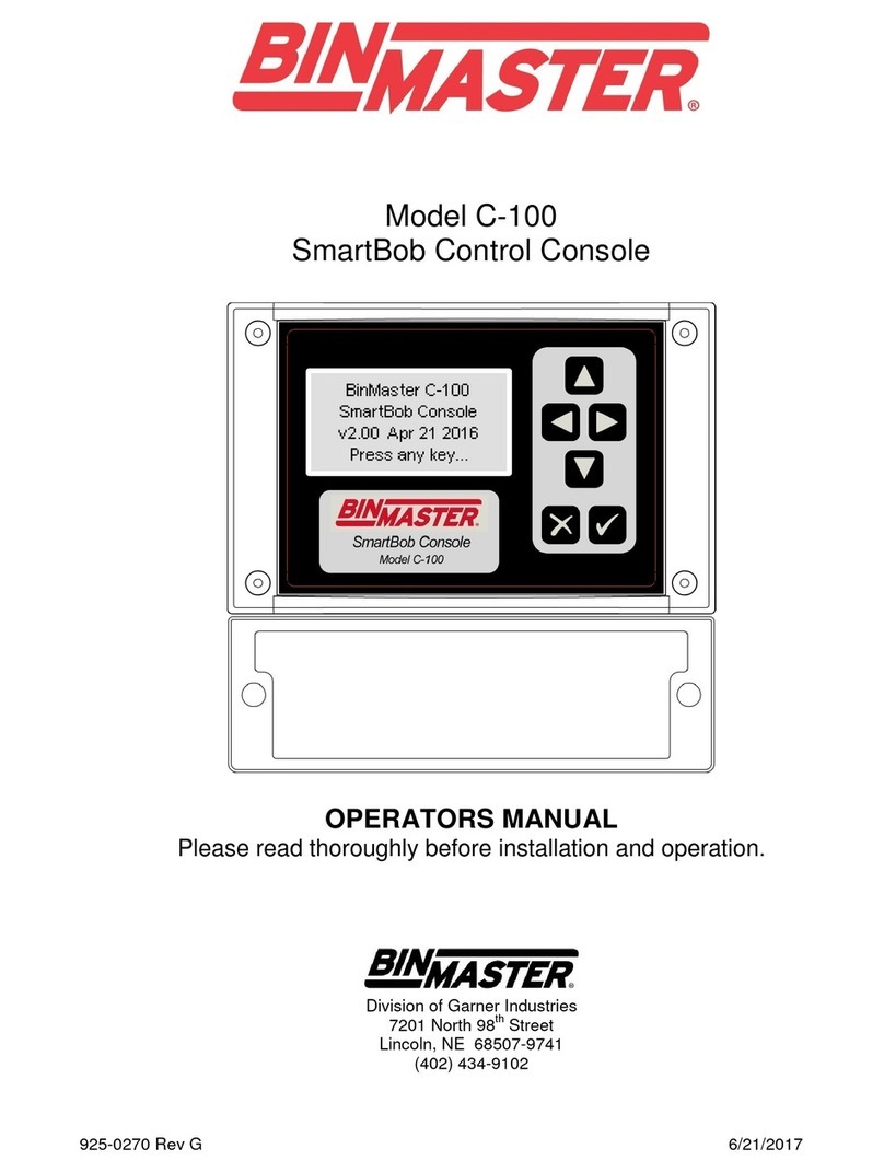 Bin Master C-100 Manual de usuario Bin Master C-100 Manual de usuario
