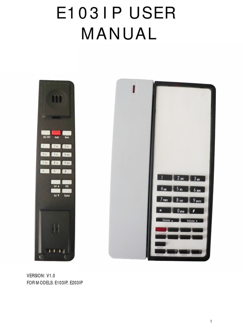 Teledex E103IP RediDock Manual de usuario