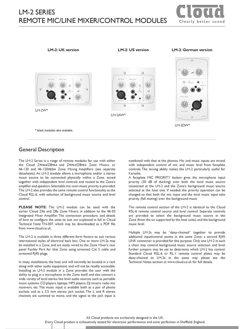 Cloud LM-2W Manual de usuario