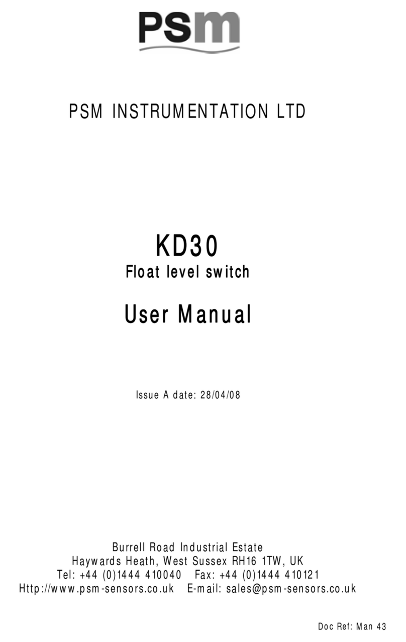 PSM KD30 Manual de usuario PSM KD30 Manual de usuario