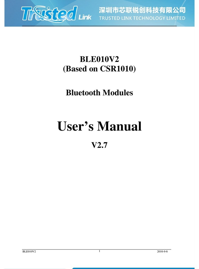 Trusted Link BLE010V2 Manual de usuario