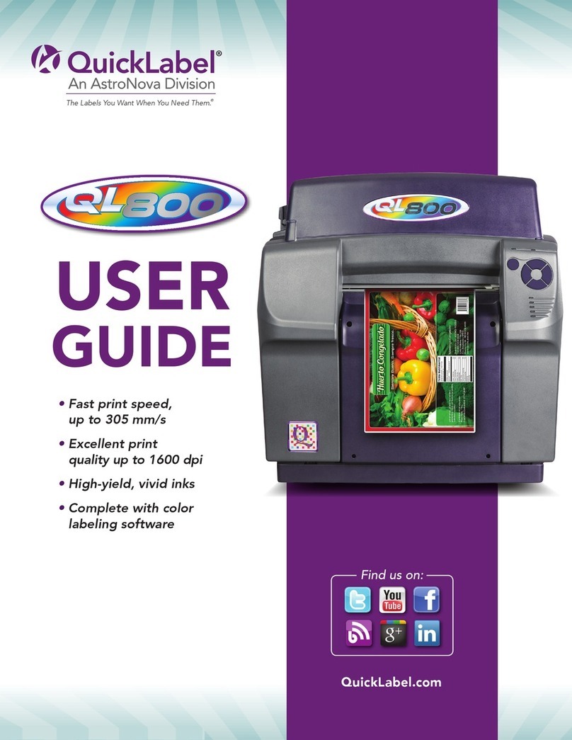 QuickLabel Systems QL800 Manual de usuario