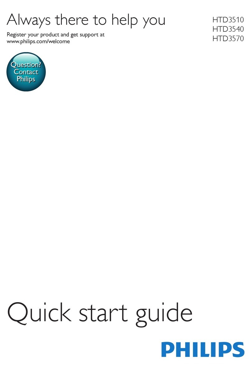 Philips HTD3510 Manual de usuario Philips HTD3510 Manual de usuario