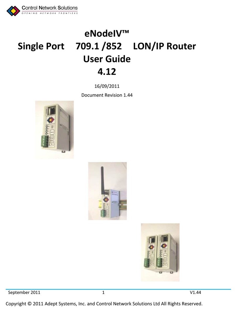 Control Network Solution eNodeIVTM Manual de usuario