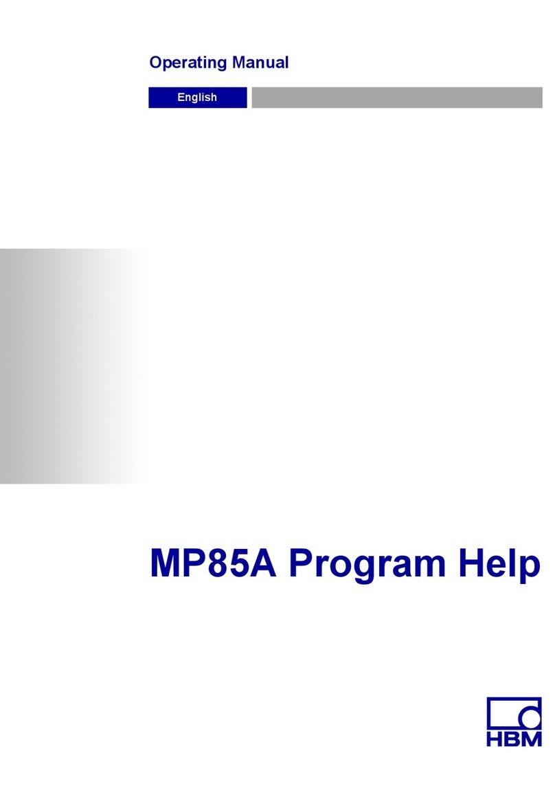 HBM MP85A Manual de usuario