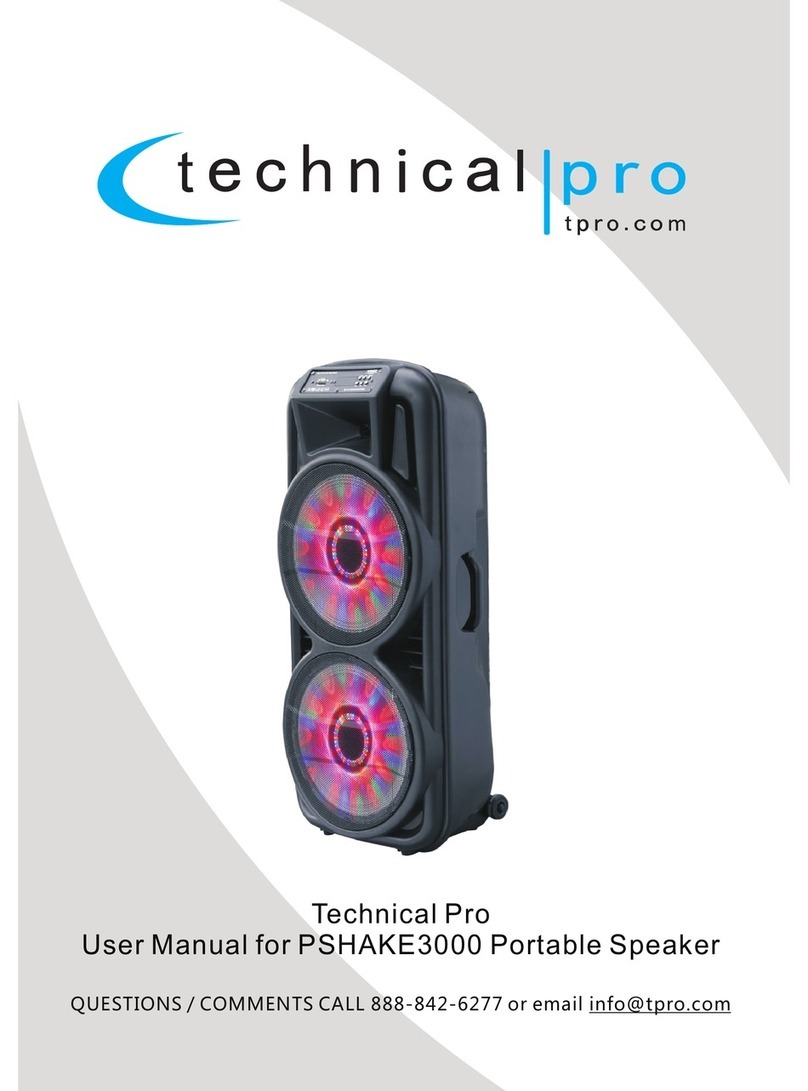 Technical Pro PSHAKE3000 Manual de usuario