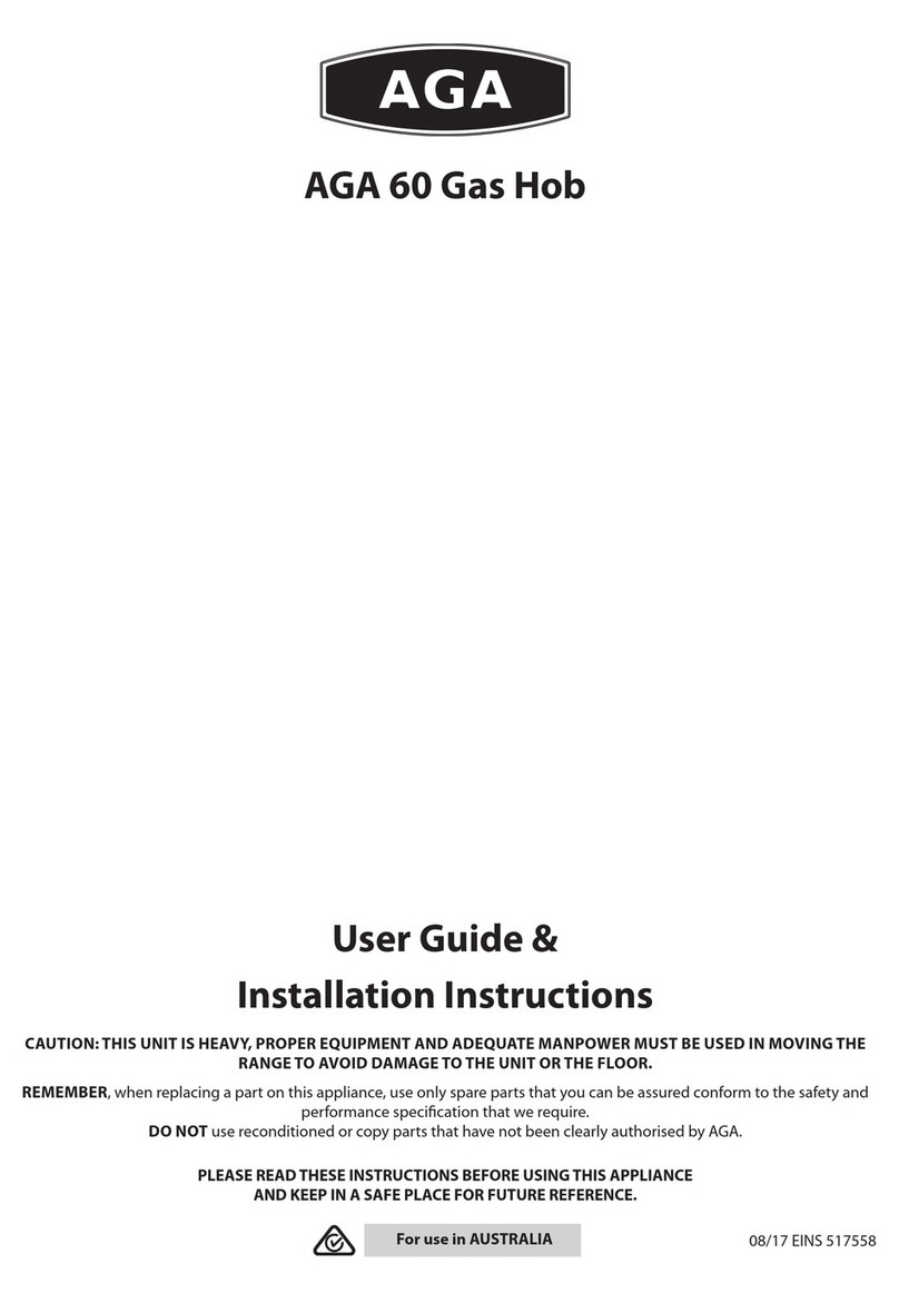 AGA 60 Manual de instrucciones
