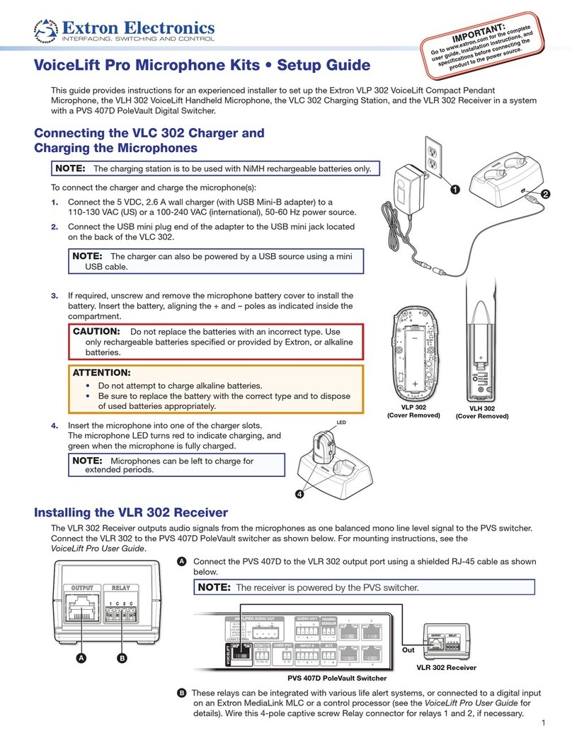 Extron electronics VLC 302 Manual de usuario