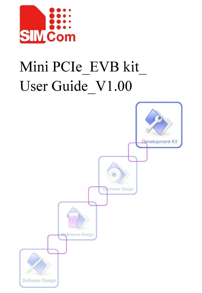 SimCom Mini PCIe EVB Kit Manual de usuario