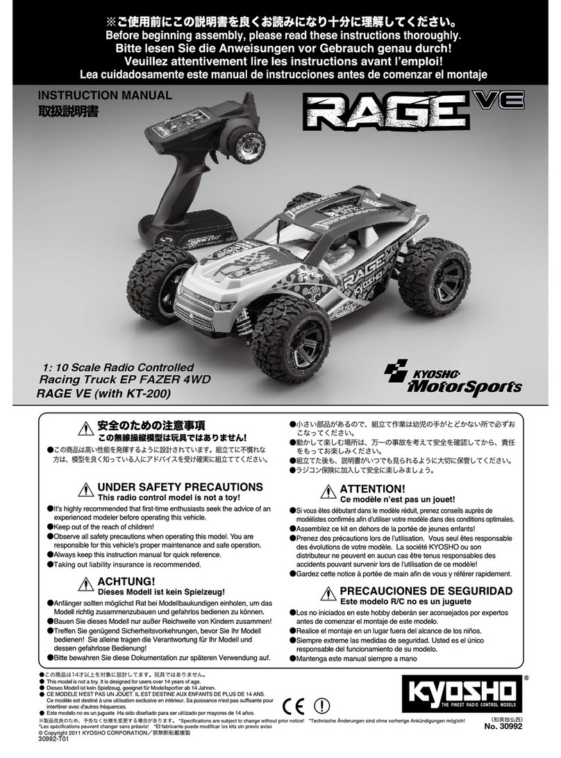 Kyosho RAGE VE Manual de usuario Kyosho RAGE VE Manual de usuario