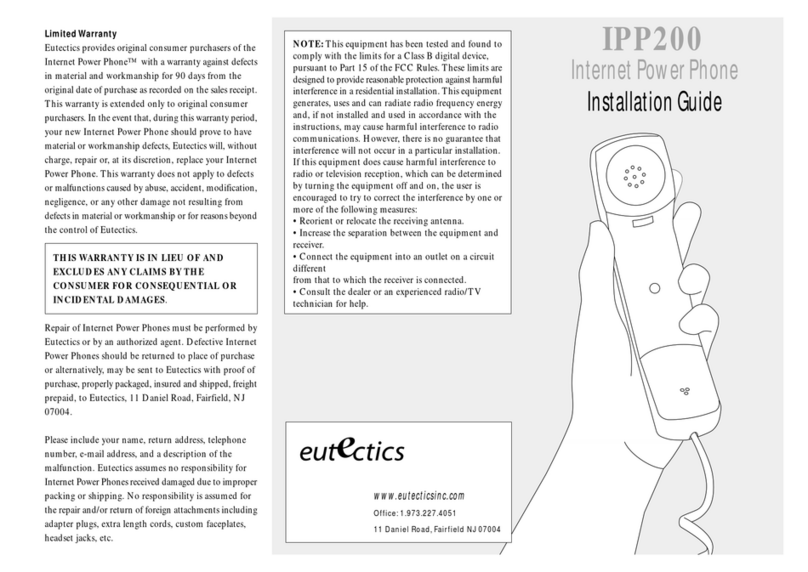 eutectics IPP200 Manual de usuario