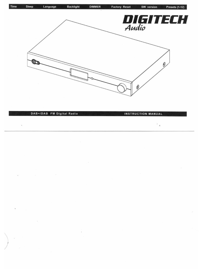 DIGITECH Audio DAB+ Manual de usuario