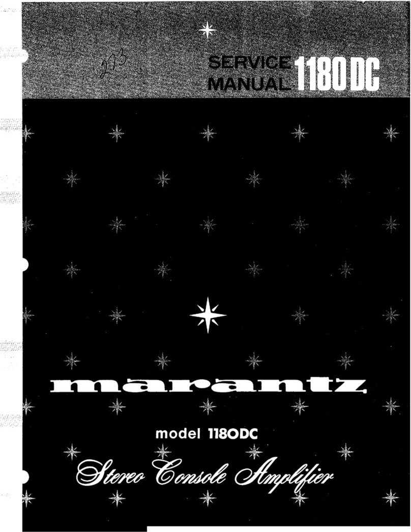 Marantz 1180DC Manual de usuario Marantz 1180DC Manual de usuario