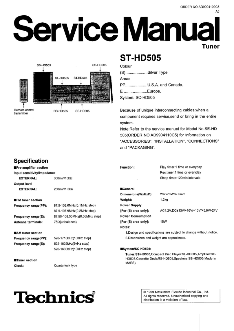 Technics ST-HD505 Manual de usuario