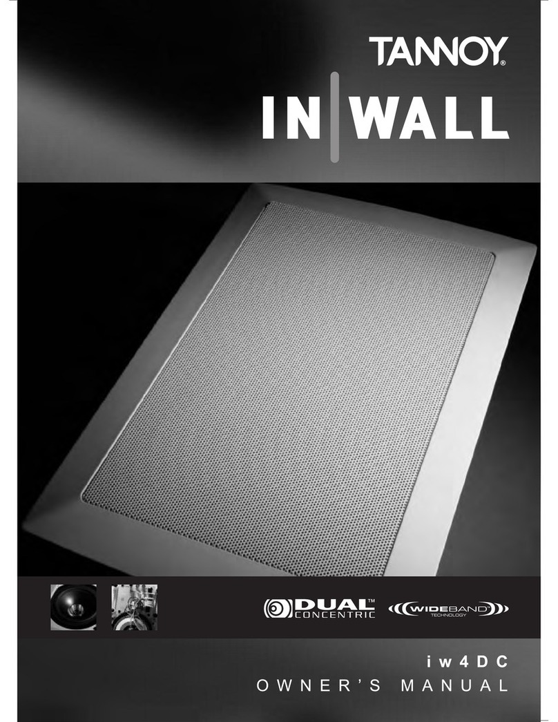 Tannoy iw4DC Manual de usuario