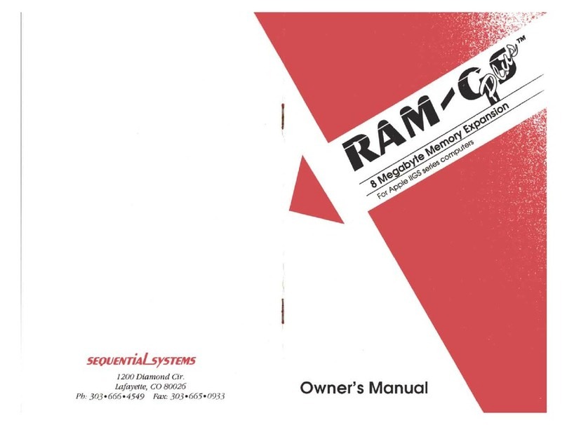 SequentialSystems RAM-GS Plus Manual de usuario