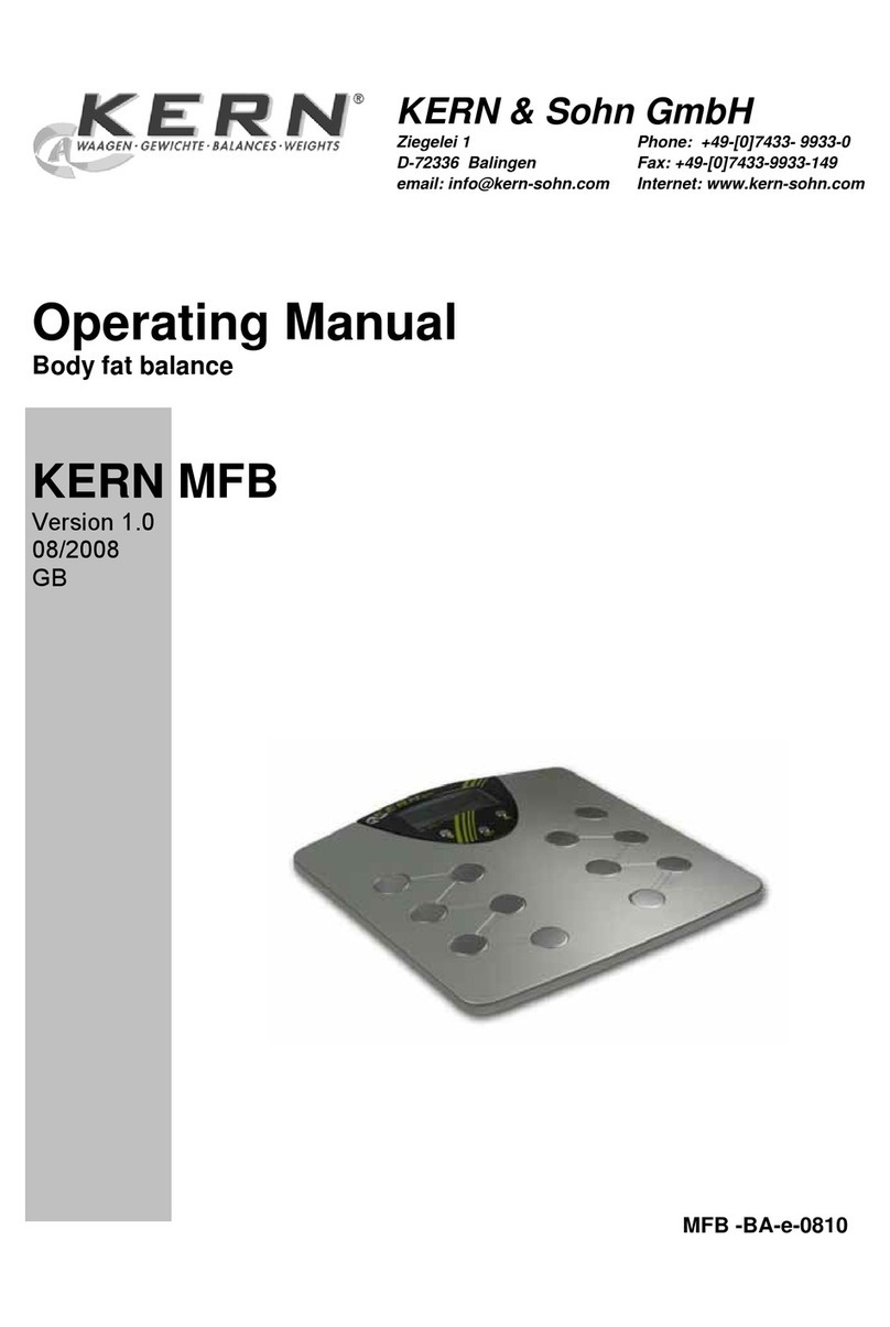 KERN MFB Manual de usuario