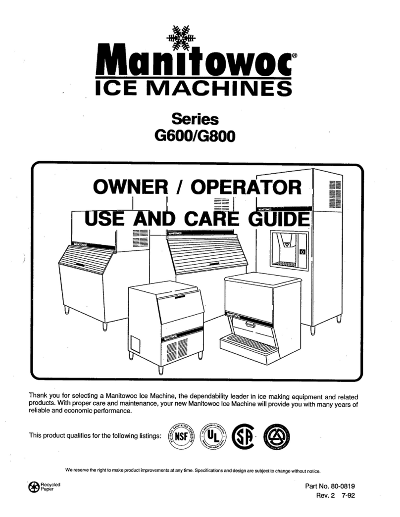 Manitowoc G600 Series Manual de usuario
