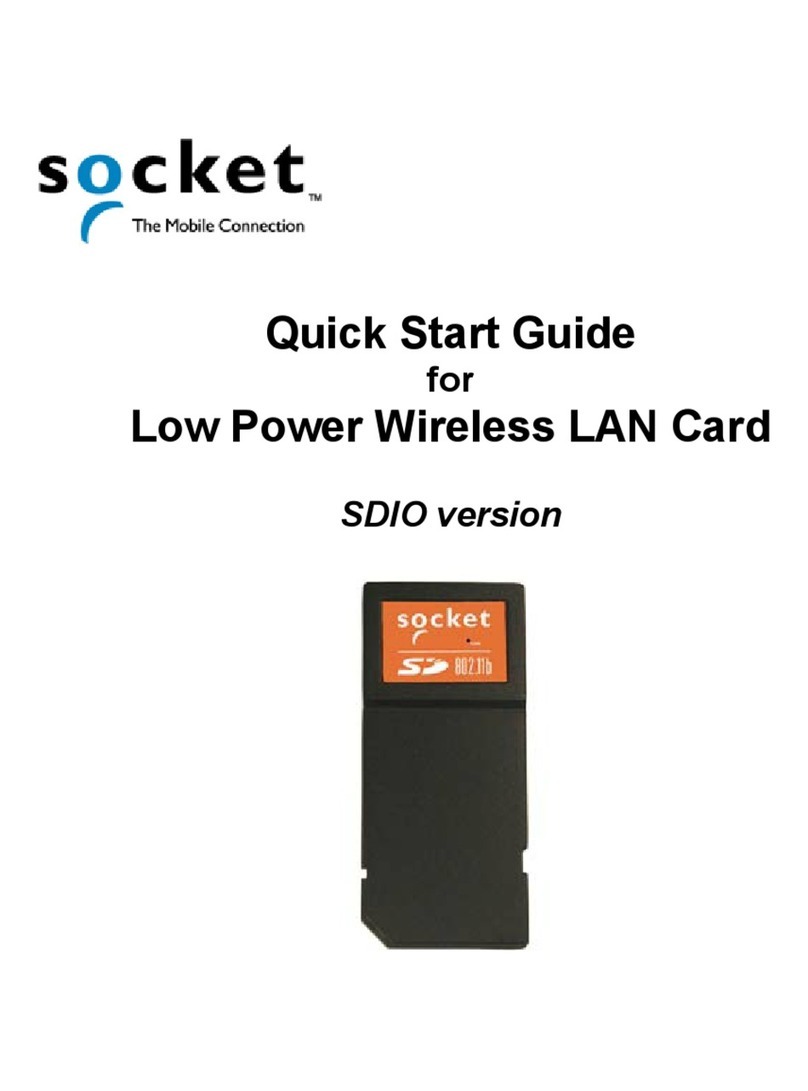 Socket LAN Card Manual de usuario