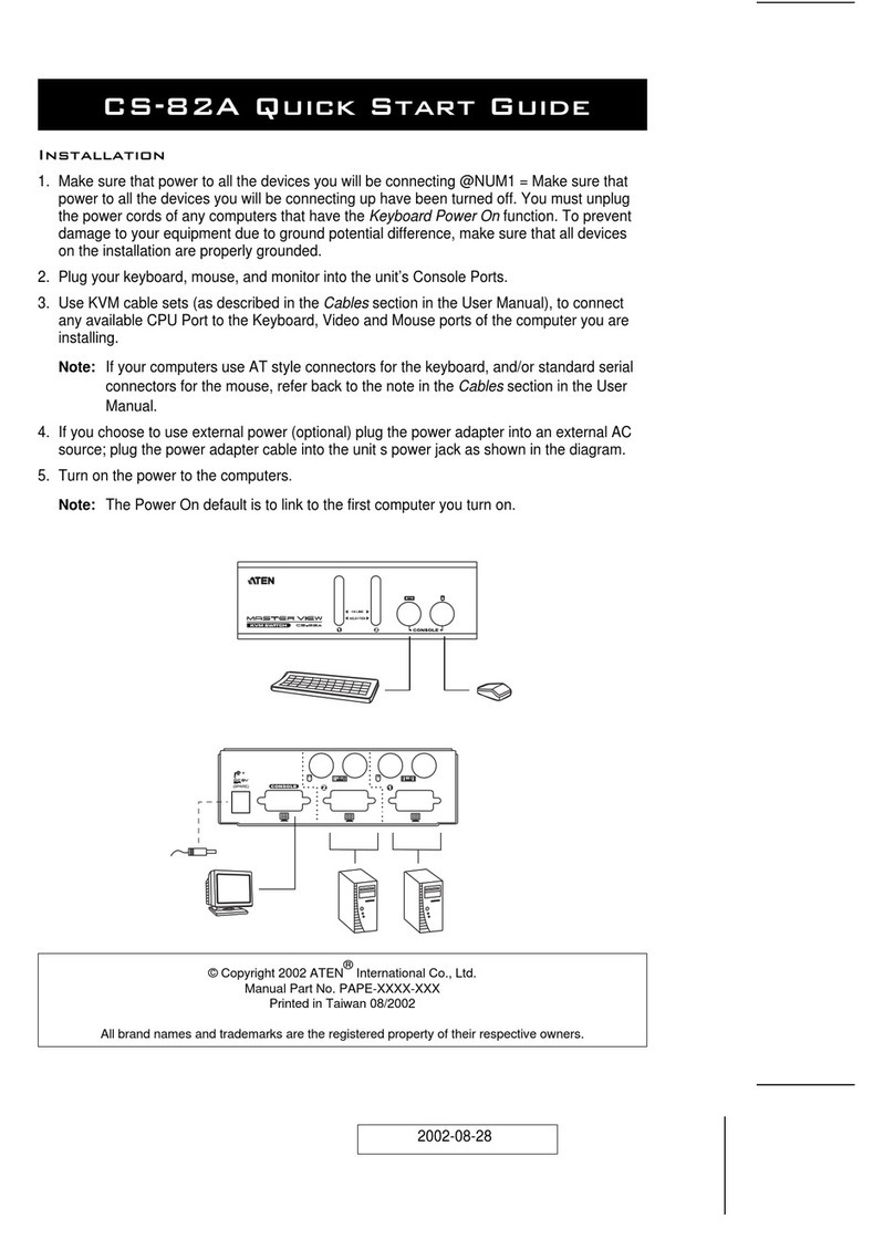 ATEN Master View CS-82A Manual de usuario
