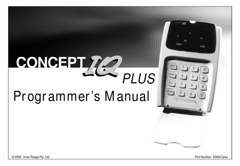 Inner Range CONCEPT IQ. PLUS Manual de operación y mantenimiento