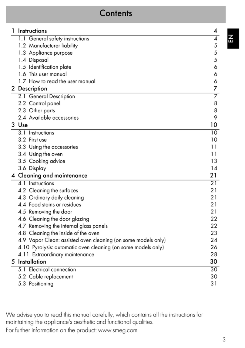 Smeg Oven Manual de usuario