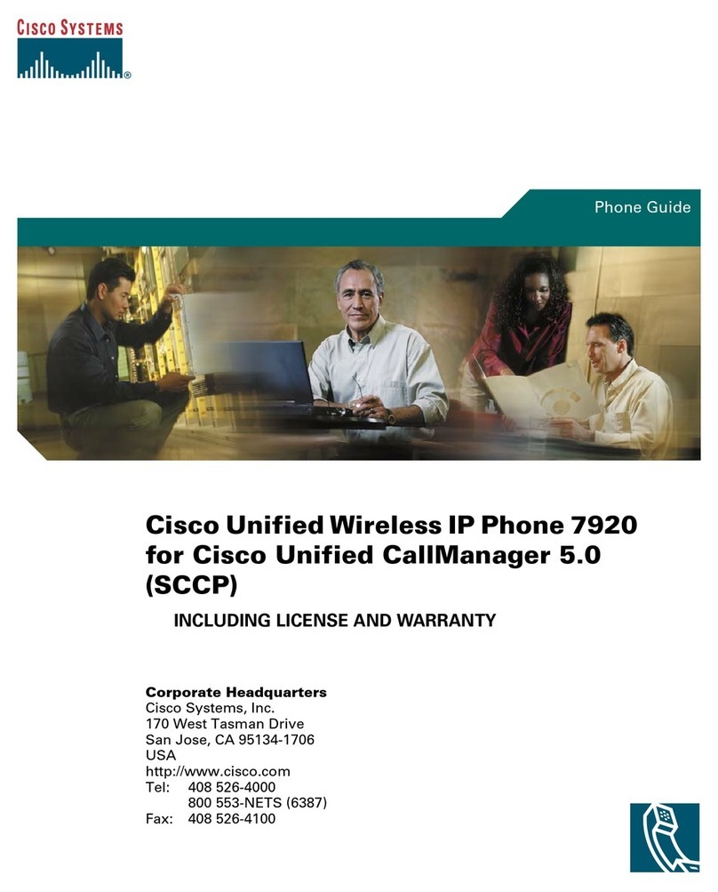 Cisco 7920 - Unified Wireless IP Phone VoIP Manual de usuario