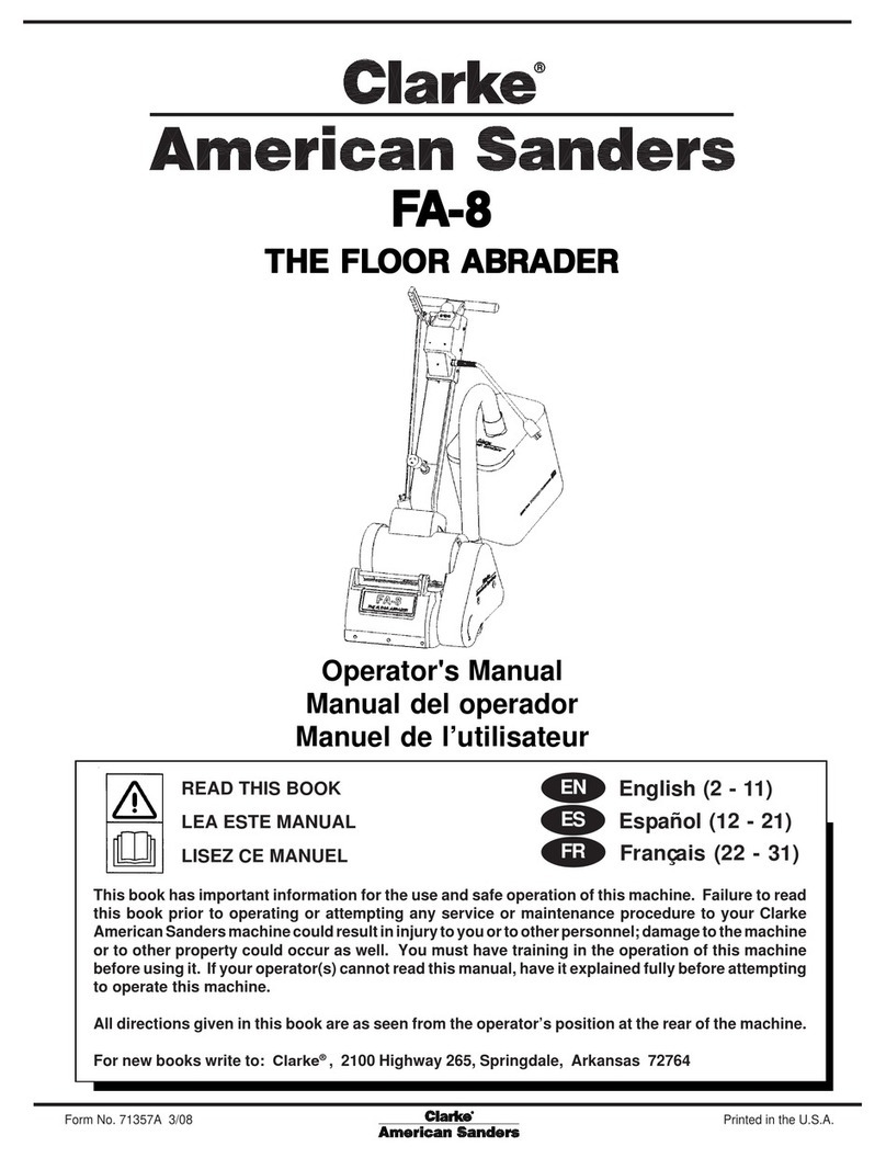 Clarke FA-8 Manual de usuario