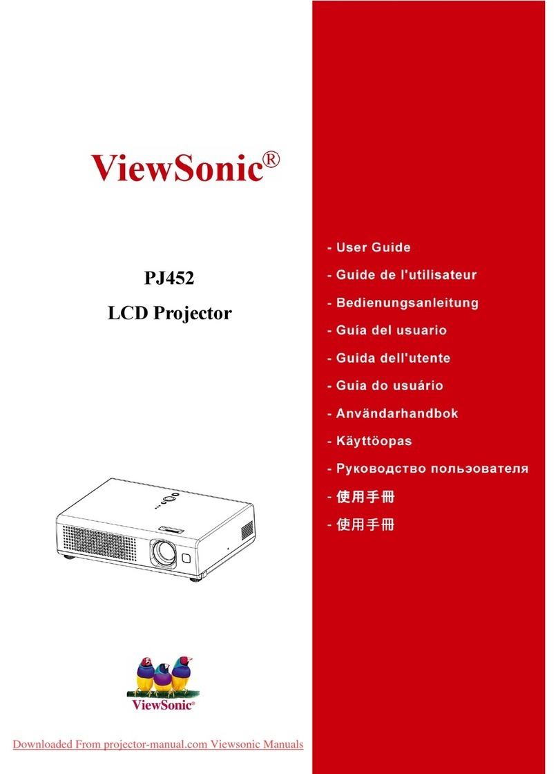 ViewSonic PJ452 - LCD XGA Projector-4.9LBS Manual de usuario