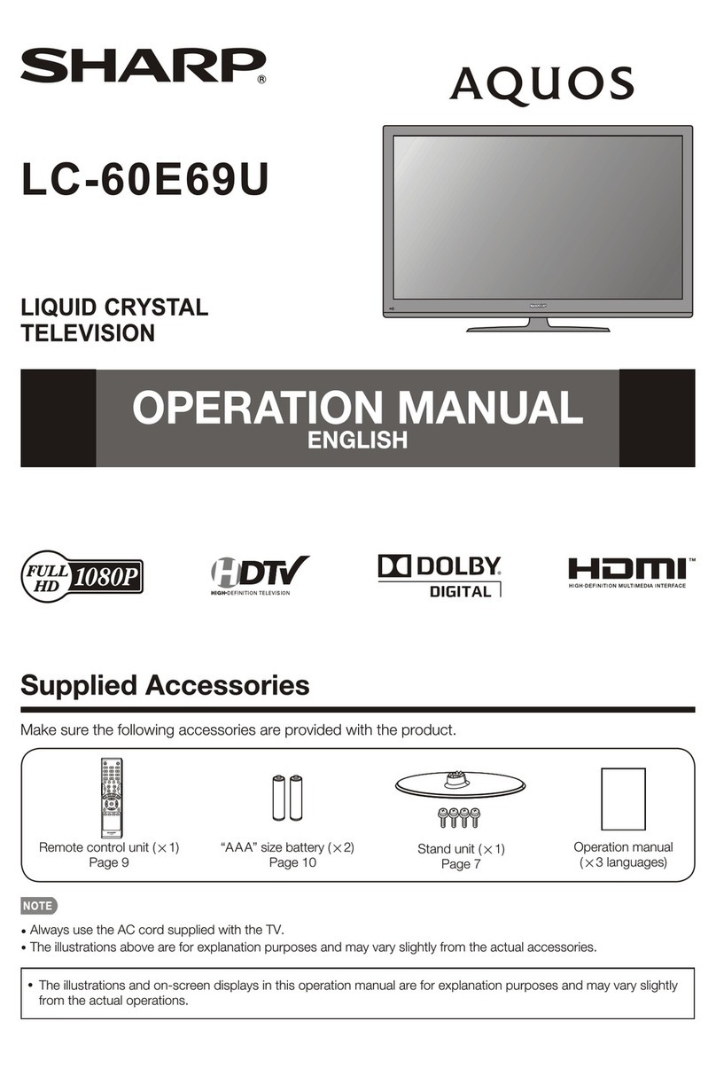Sharp Aquos LC-60E69U Manual de usuario