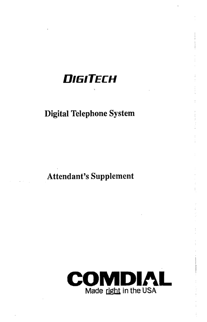 Comdial DIGITECH Manual del propietario