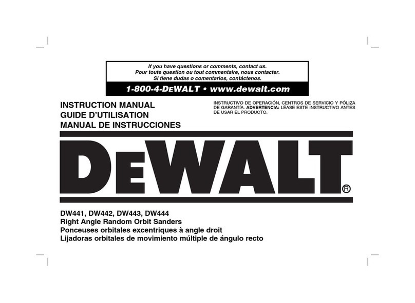 DeWalt DW441 Manual de usuario