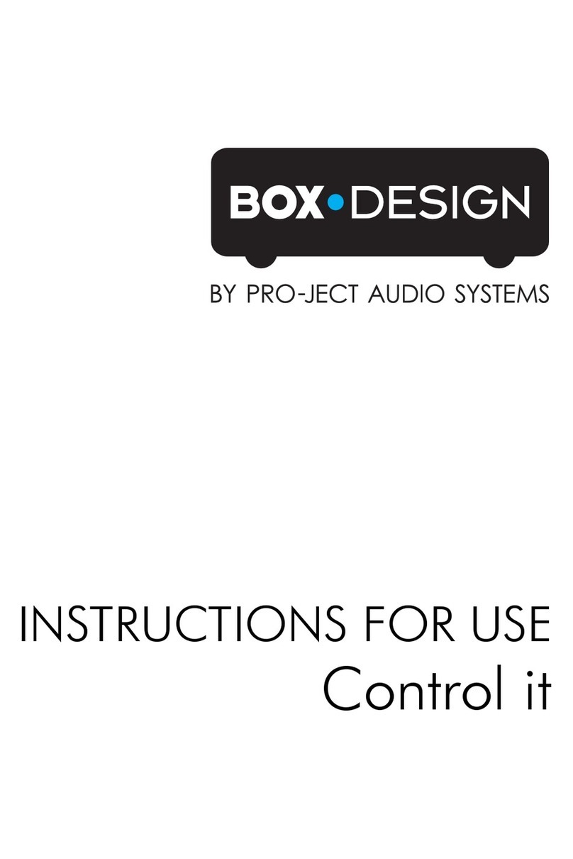 Box-Design Controller Manual de usuario
