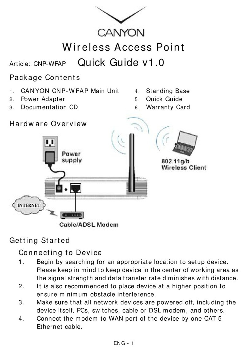 Canyon CNP-WFAP Manual de usuario