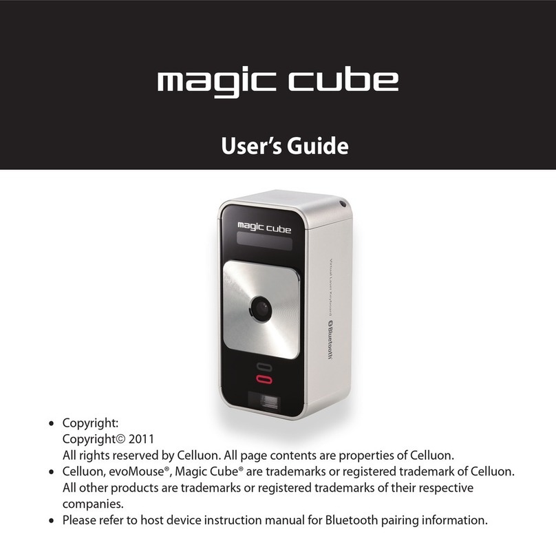 Celluon magic cube Manual de usuario