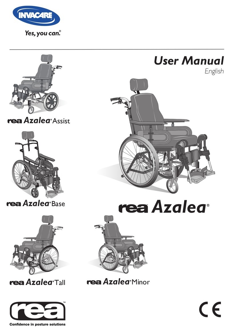 Invacare rea azalea assist Manual de usuario