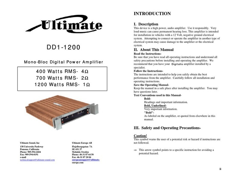 Ulti Mate DD1-1200 Manual de usuario