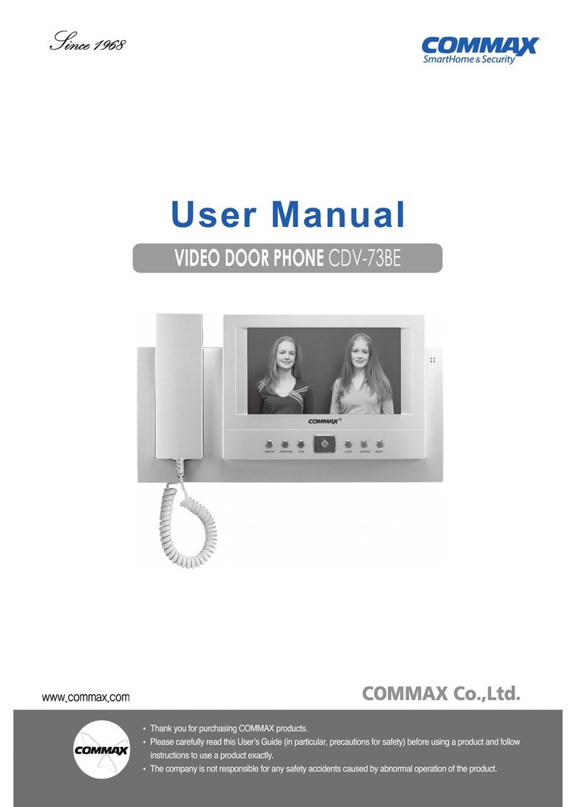 Commax CDV-73BE Manual de usuario