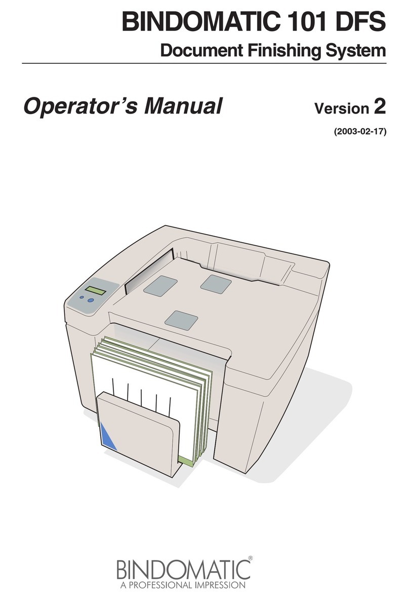 BINDOMATIC 101 DFS Manual de usuario