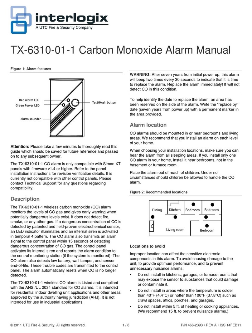 Interlogix TX-6310-01-1 Manual de usuario Interlogix TX-6310-01-1 Manual de usuario