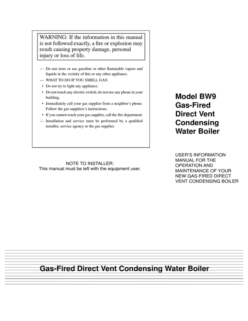 Carrier BW9 Series Manual de instrucciones