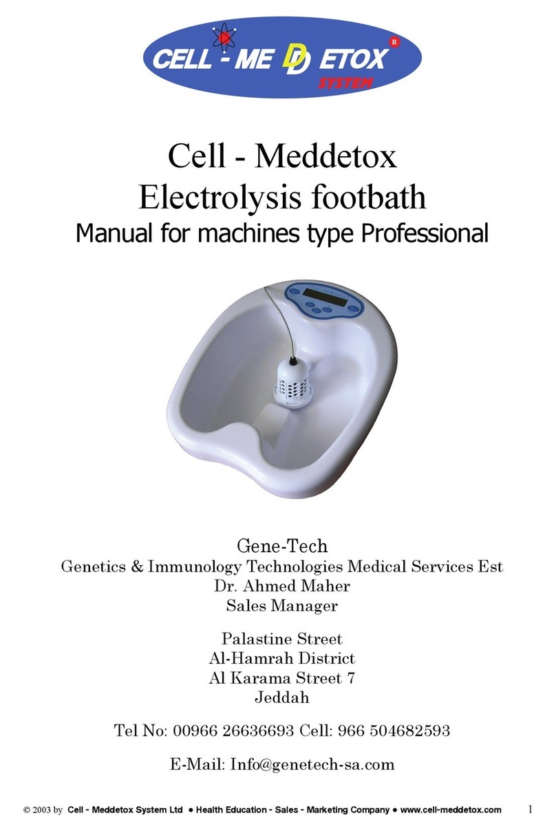 Gene-Tech Cell - Meddetox Manual de usuario