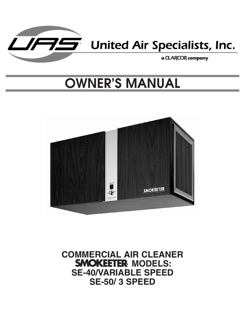Smokeeter SE-40/VARIABLE SPEED Manual de usuario