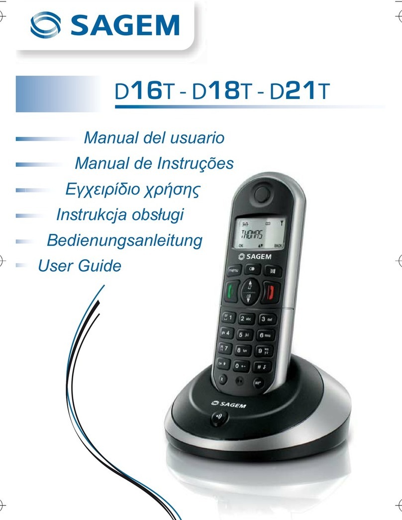 Sagem D16T Manual de usuario