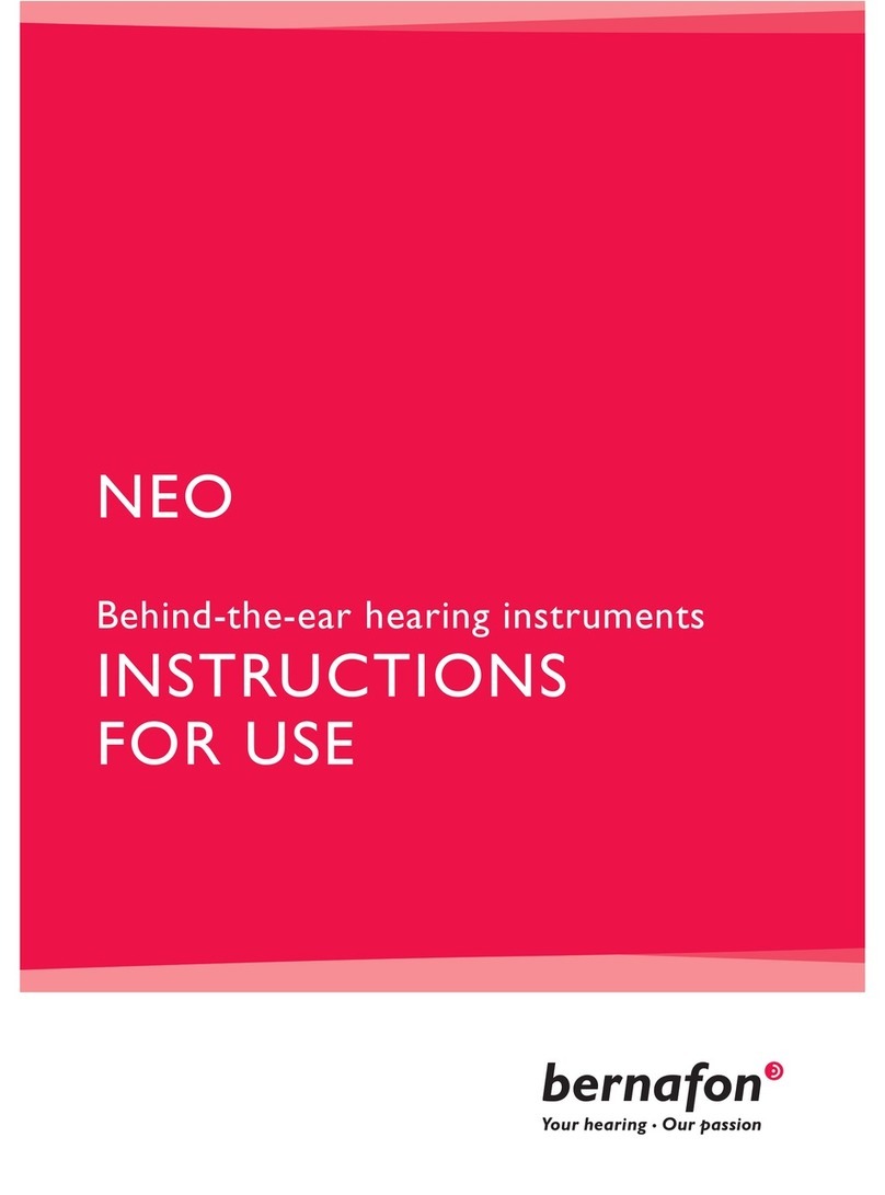 Bernafon NEO Manual de usuario